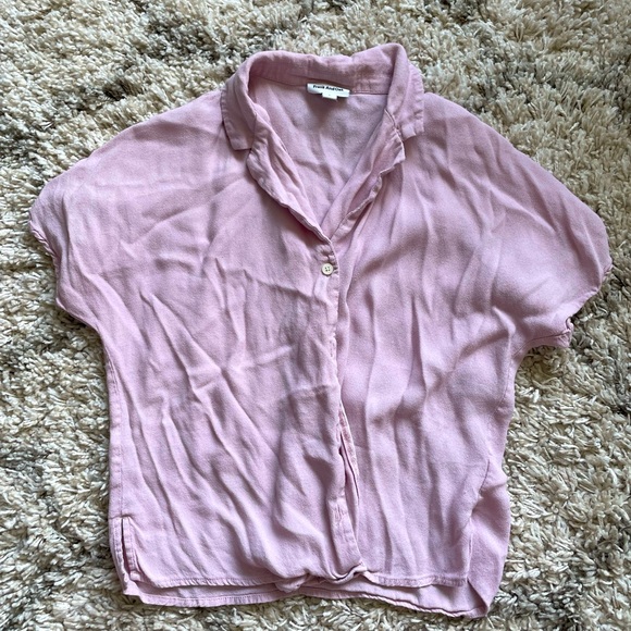 Frank & Oak Tops - Frank and Oak Pink Button Up